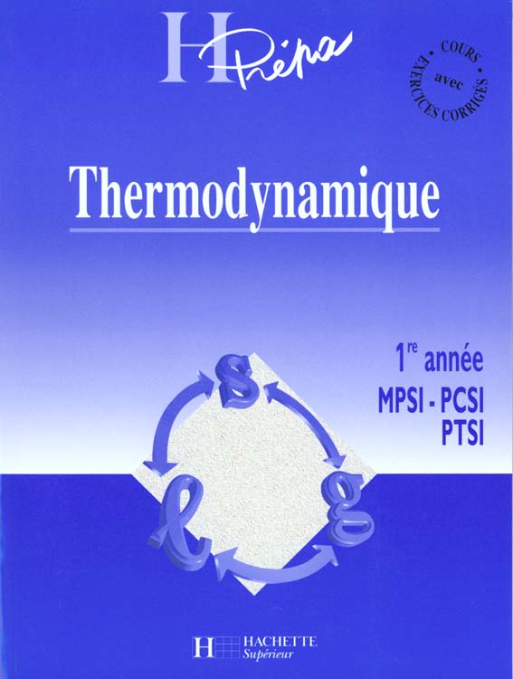 Thermodynamique premiere annee mpsi pcsi ptsi