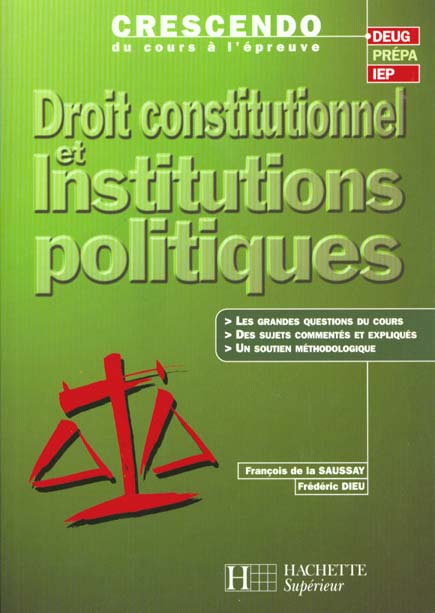 Droit constitutionnel et institutions politiques