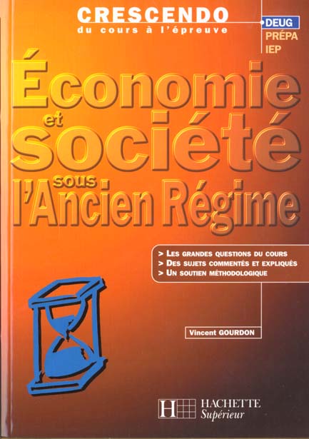 Economie et societe sous l'ancien regime