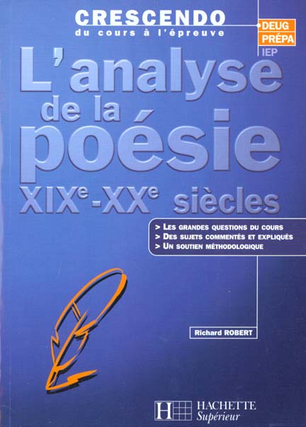L'analyse de la poesie xixe-xxe siecle