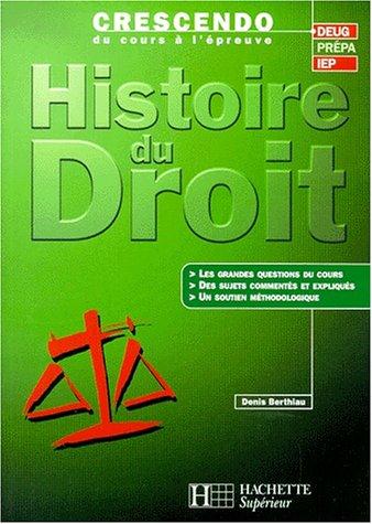 Introduction a l'histoire du droit