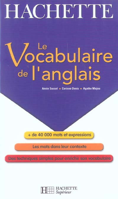 Le vocabulaire de l'anglais