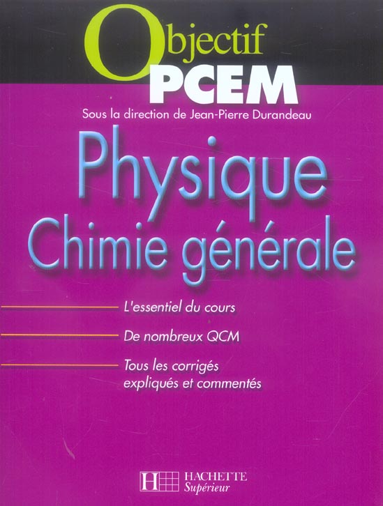 Physique chimie generale pcem