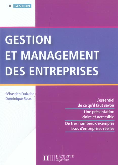HU Gestion : gestion et management des entreprises