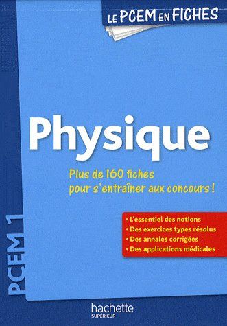 Physique ; PCEM ; 1ère année