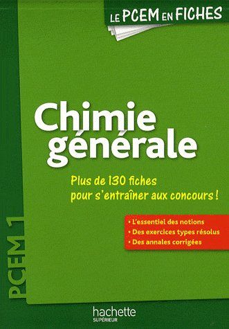 Chimie générale ; PCEM ; 1ère année