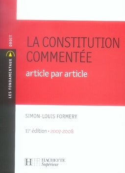 La constitution commentée article par article