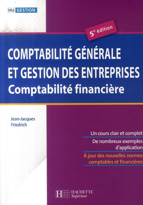 HU Gestion : comptabilité générale et gestion des entreprises, comptabilité financière