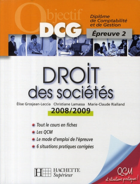 Droit des sociétés ; DCG épreuve 2