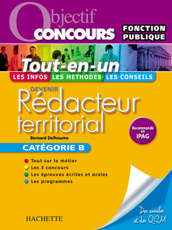 Objectif concours : rédacteur territorial ; catégorie B ; tou-en-un