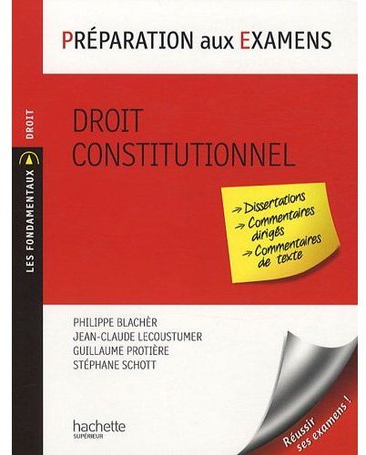 Préparation aux examens ; droit constitutionnel