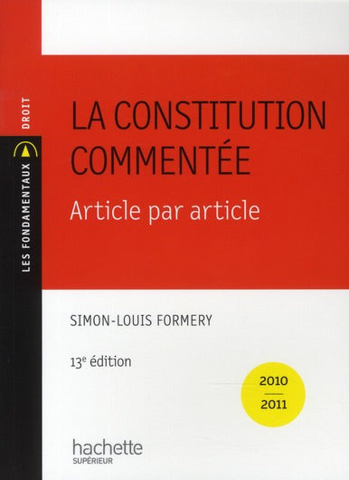 La constitution commentée ; article par article (13e édition)