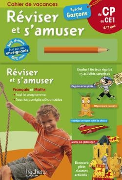Réviser et s'amuser ; français et maths ; garçon 6/7 ans ; CP/CE1