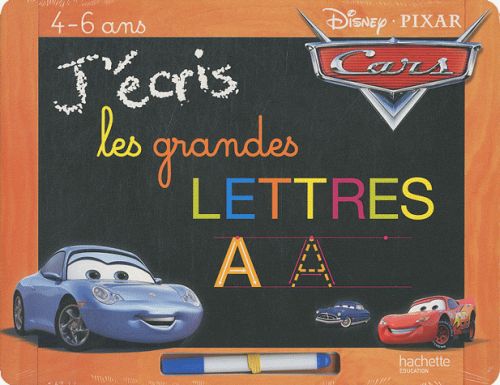 J'ecris les grandes lettres avec Cars