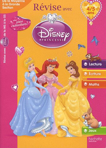 Revise avec Disney Princesses ; de la moyenne section à la grande section ; 4/5 ans