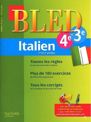 CAHIERS BLED : italien ; 4ème, 3ème