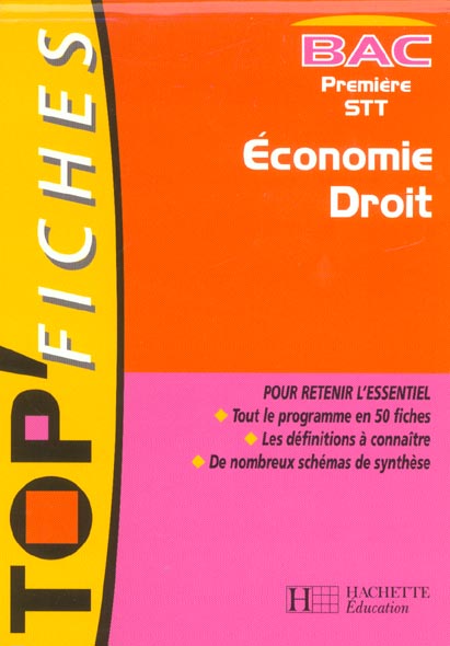 Economie droit 1e stt