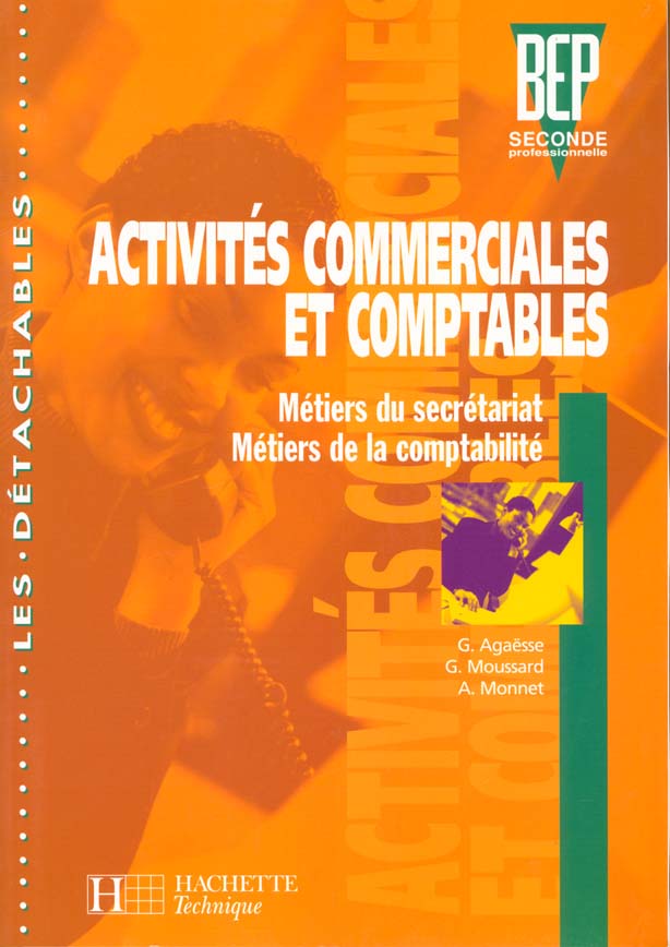 Les detachables ; activites commerciales et comptables 2e pro ; eleve