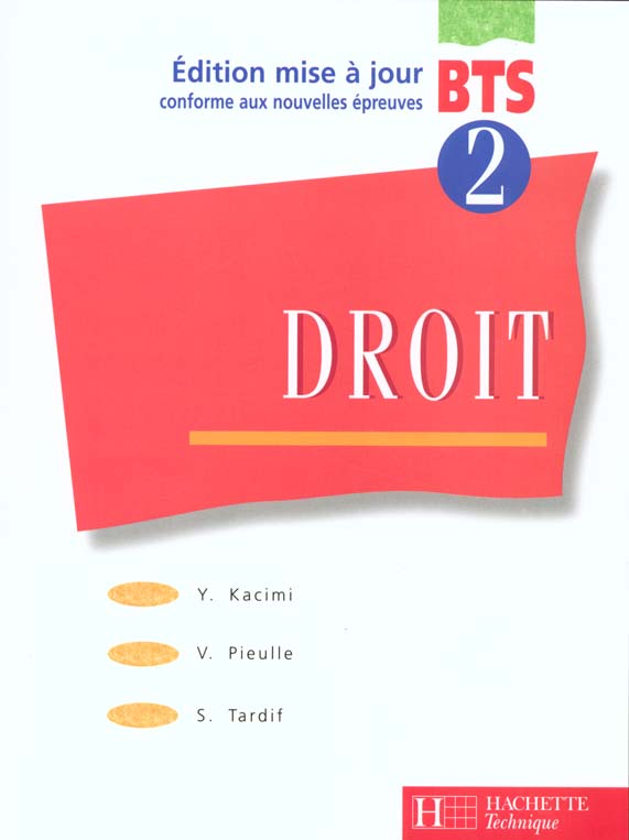 Droit bts deuxieme annee