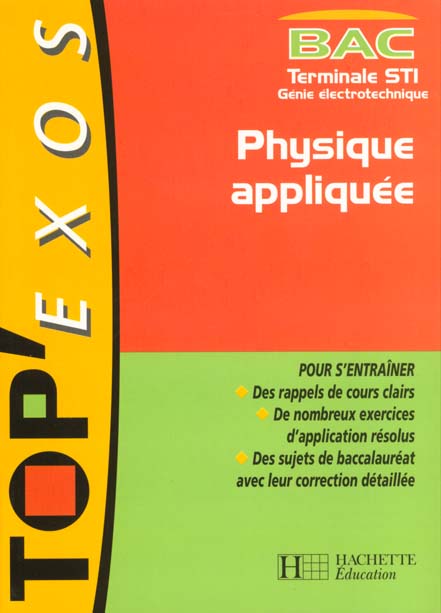 Physique appliquee terminale sti genie electrotechnique