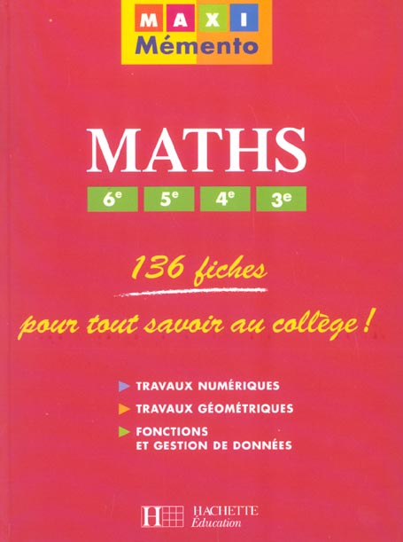 Maxi memento ; 6e, 5e, 4e, 3e