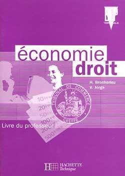 Economie droit bep terminale professionnelle ; livre du professeur