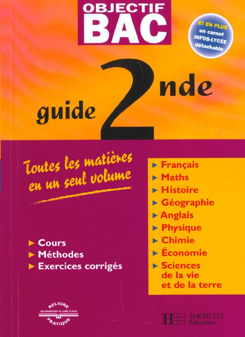 Objectif bac : guide ; 2nde