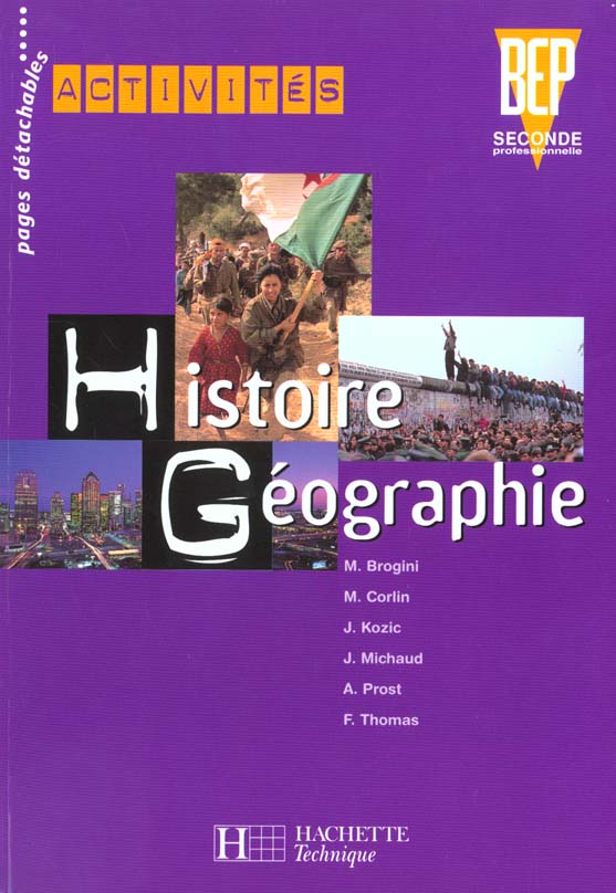 Activites histoire geographie 2de bep - livre eleve - ed.2001