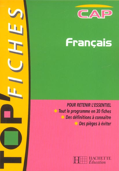 Top'fiches ; francais ; cap