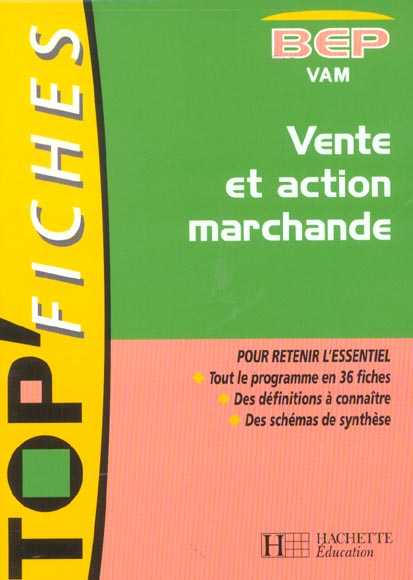 Top'fiches ; vente et action marchande ; bep vam
