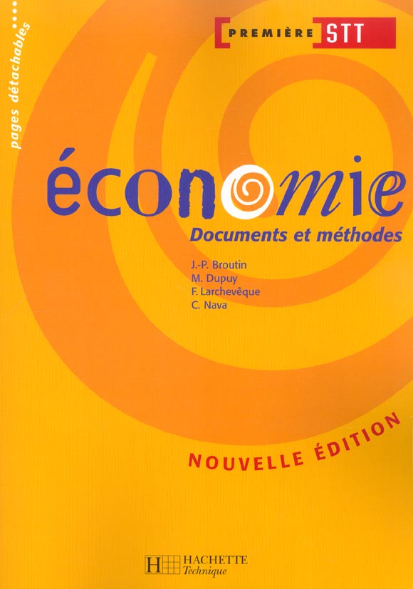 Economie ; 1e stt ; edition 2003