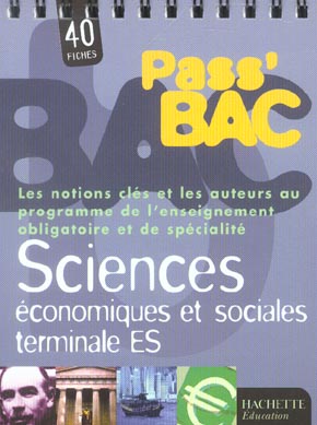 Sciences economiques et sociales terminale es (édition 2004)