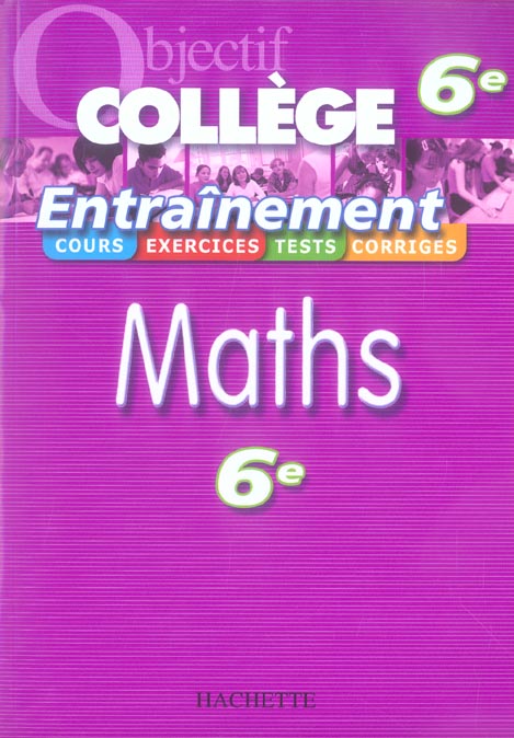 Entraînement maths ; 6ème