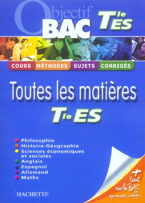 Objectif bac : toutes les matières ; terminale ES