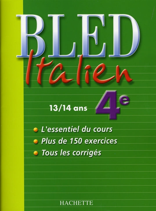 CAHIERS BLED : cahier bled ; italien ; 4ème