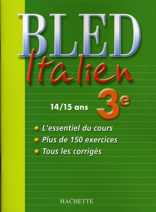 CAHIERS BLED : cahier bled ; italien ; 3ème