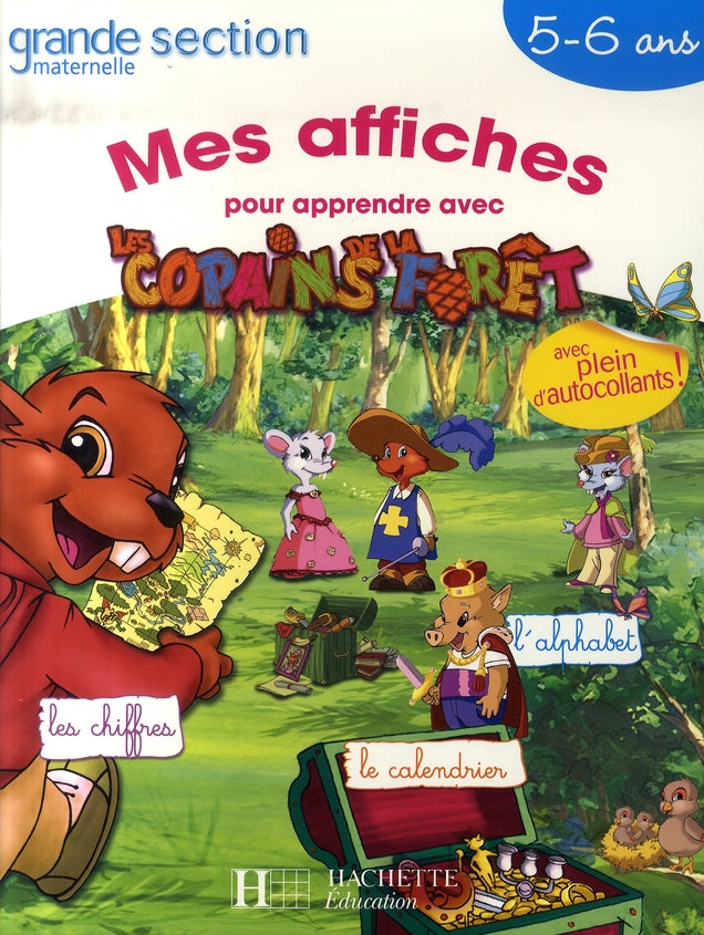 Mes affiches pour apprendre avec les copains de la forêt ; grande section