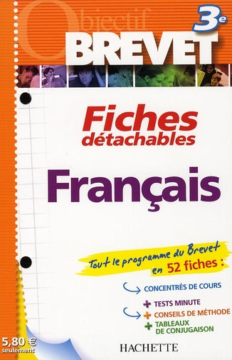 Objectif brevet : fiches détachables ; français ; 3eme