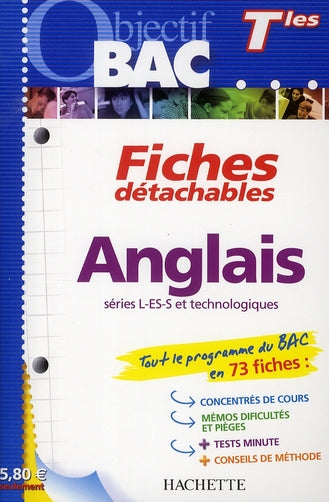 Objectif bac : fiches détachables ; anglais ; terminales