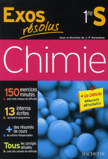 Exos résolus : chimie ; 1ère S