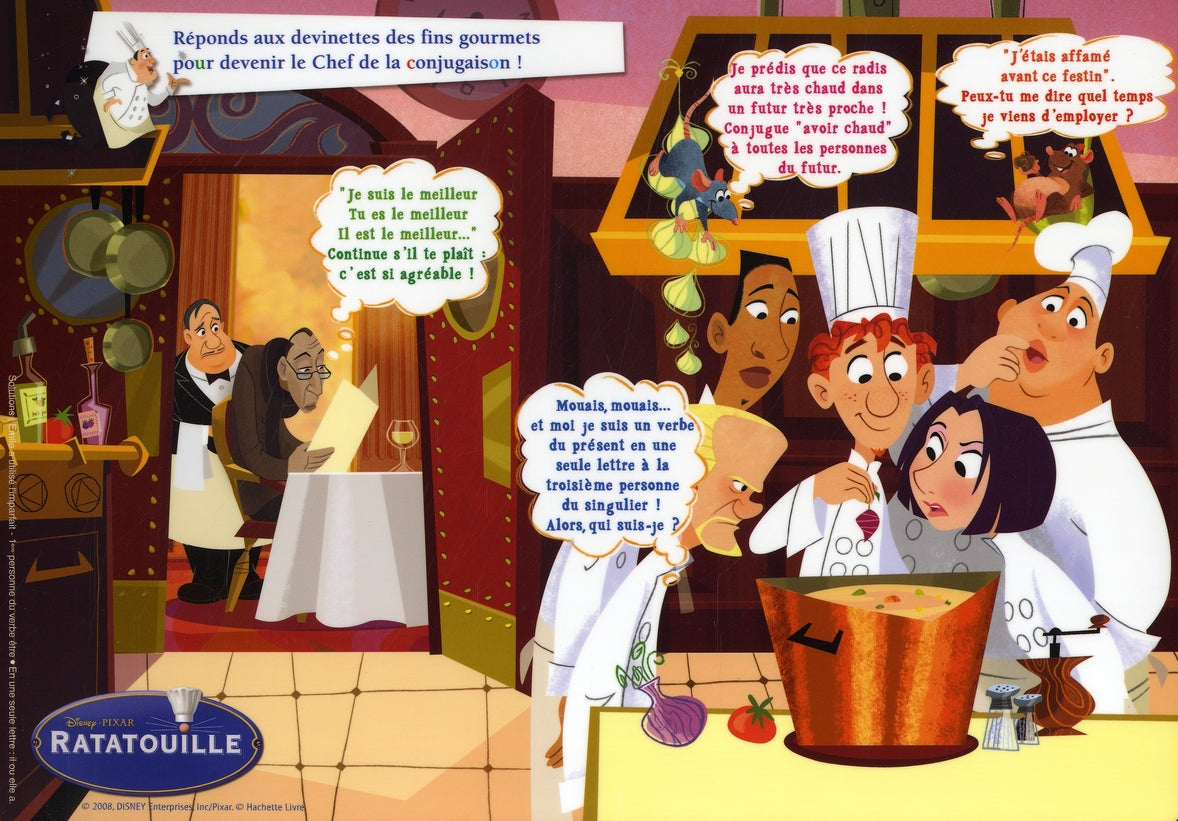 Ratatouille ; j'apprends la conjugaison avec Rémi