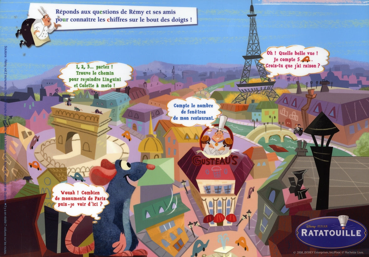 Ratatouille ; j'apprends les chiffres avec Rémi