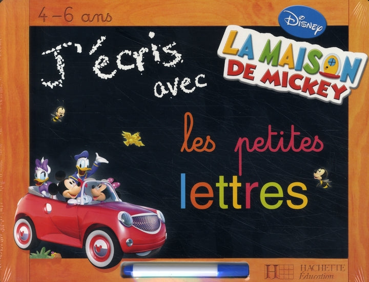 J'écris les petites lettres avec la maison de Mickey