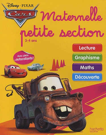 Cars ; maternelle petite section ; cahiers d'exercices
