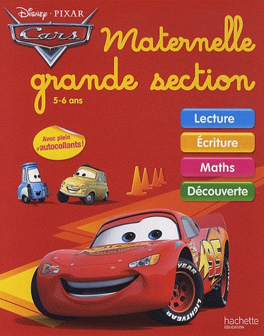 Cars ; maternelle grande section ; cahiers d'exercices