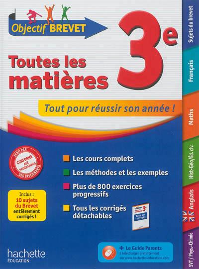 OBJECTIF COLLEGE : toutes les matières ; 3ème