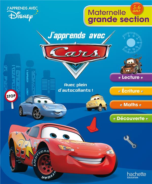 J'apprends avec Cars ; grande section