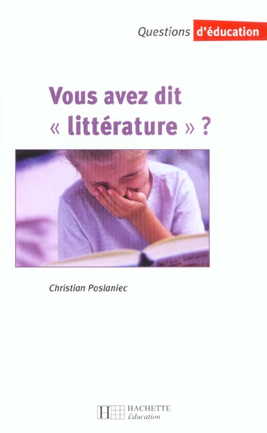 Vous avez dit litterature ?