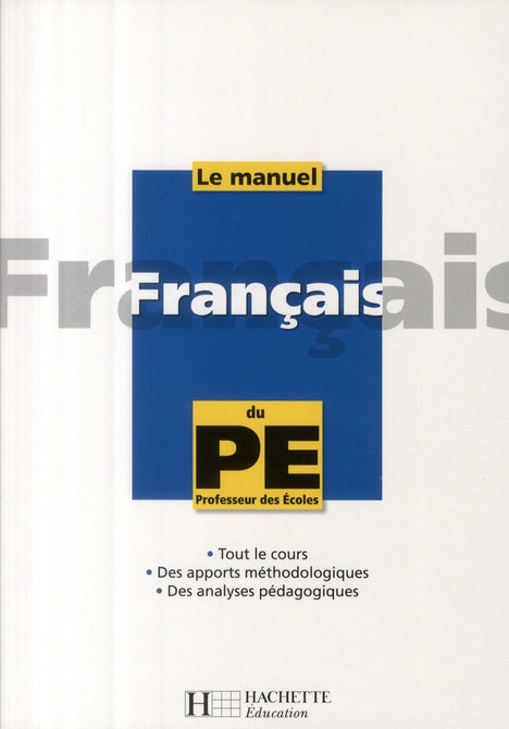 Le manuel de français du PE2