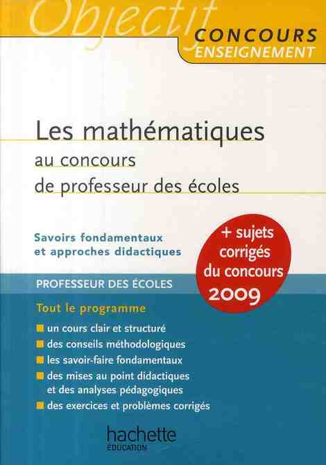 Objectif concours : les mathématiques au CRPE (édition 2090)